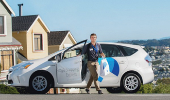 샌프란시스코 베이 지역에서 실시하고 있는 구글 익스프레스 서비스