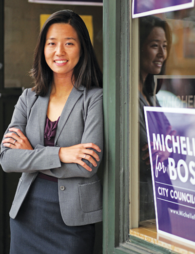 2013년 28세의 나이로 보스톤 시의원에 당선된 미셸 우 의원