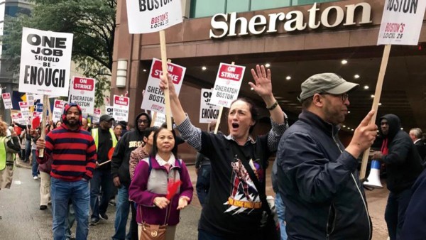 보스톤 지역 최대 호텔인 매리어트 호텔 소속 직원 약 1,500여 명이 파업에 참여한다