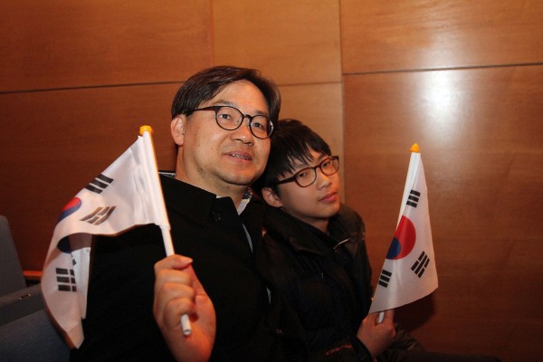 가족이 같이 참가한 박종혁(45) 씨와 아들 박윤호군