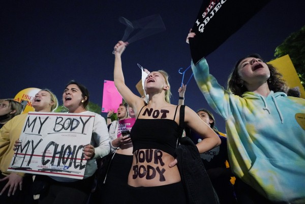 미국 연방대법원 앞에서 벌어진 낙태권 옹호 시위