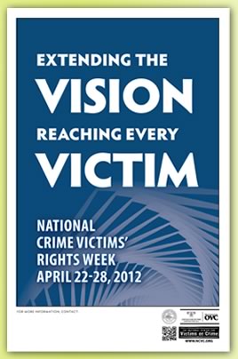 'National Crime Victims' Rights Week'를 맞아 범죄 예방 수칙을 다시금 숙지하자.