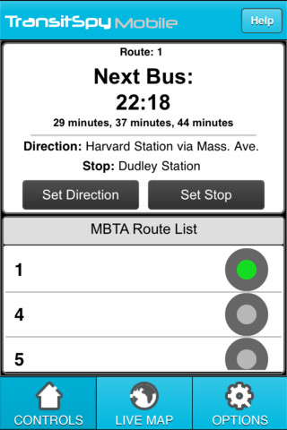 디자인마저 깔끔해 버스의 이동 경로가 한 눈에 들어오는 앱 'Transit Spy'