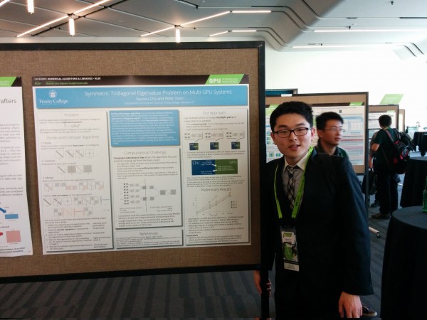 2014년 3월 GPU Technology Conference에서 자신의 연구를 발표한 조현수 군