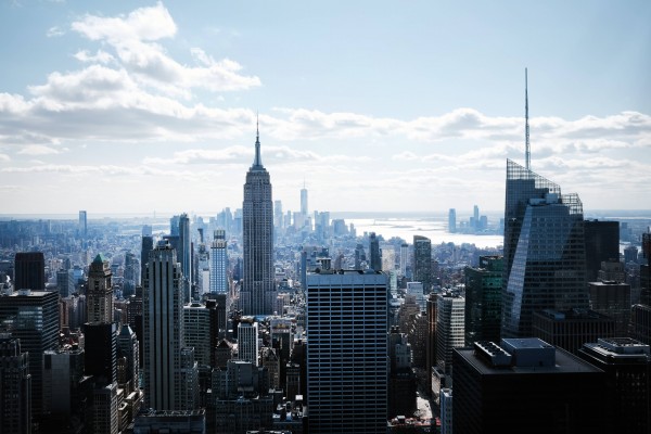 미국 뉴욕 맨해튼의 고층 빌딩들