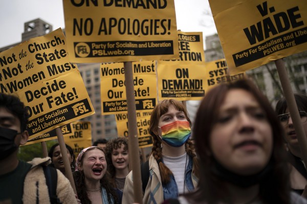 낙태권 옹호하는 뉴욕 시위대