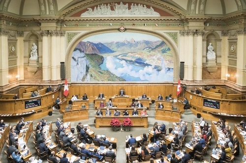 스위스 연방 하원 전체회의 모습