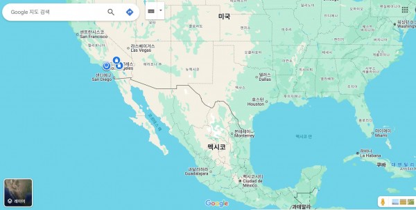 아직 멕시코만으로 표기된 구글 맵