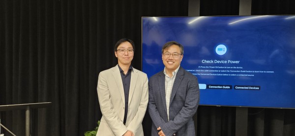 왼쪽부터 최홍윤 서울대 교수 겸 포트래이 최고기술책임자, 안재영 보로노이 미국법인 대표